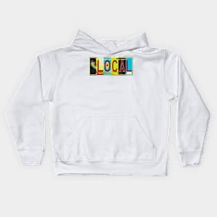 New Mexico Local, License Plates Kids Hoodie